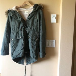 Army Green Winter Coat